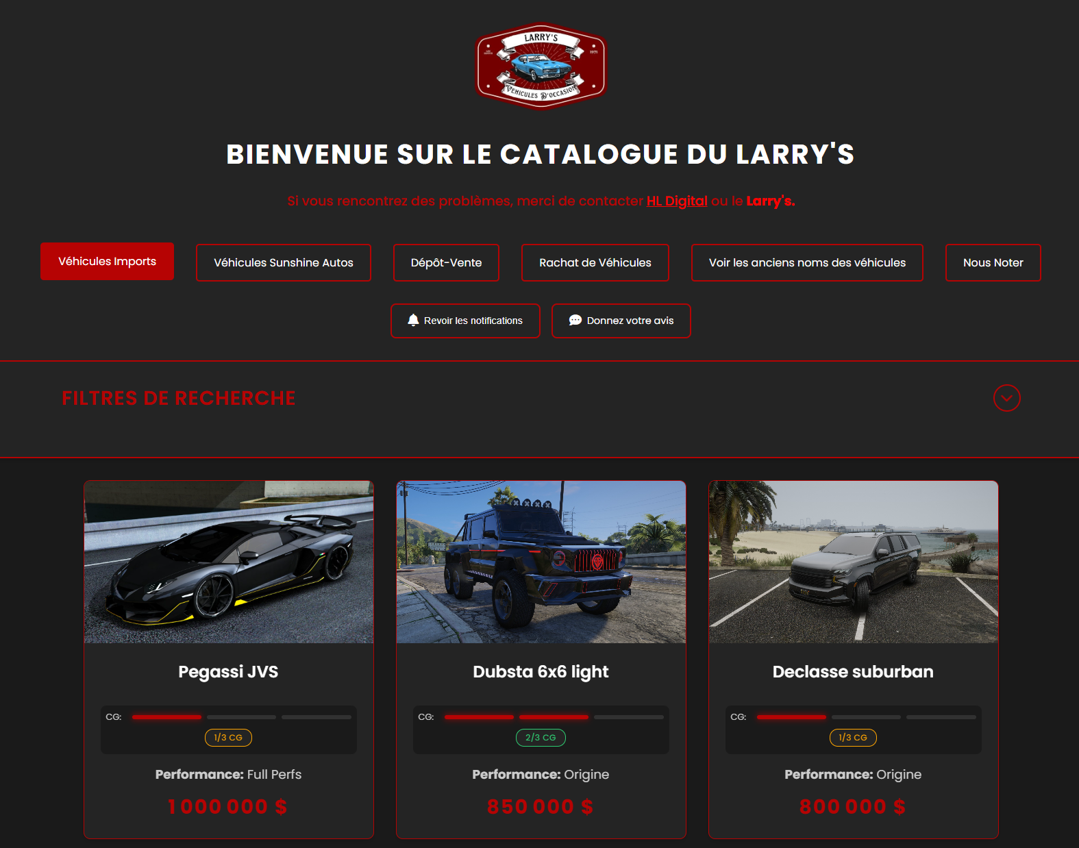 Projet Larry's